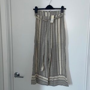 francescas Harper Heritage Chambray, Textstripe Wide Leg Pants